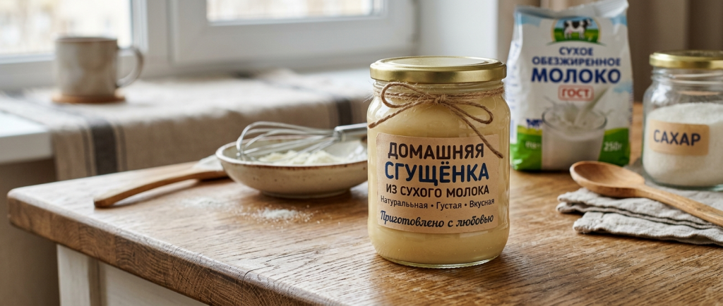 Домашняя сгущёнка из сухого молока