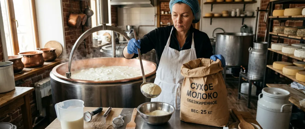 Сухое молоко в сыроделии